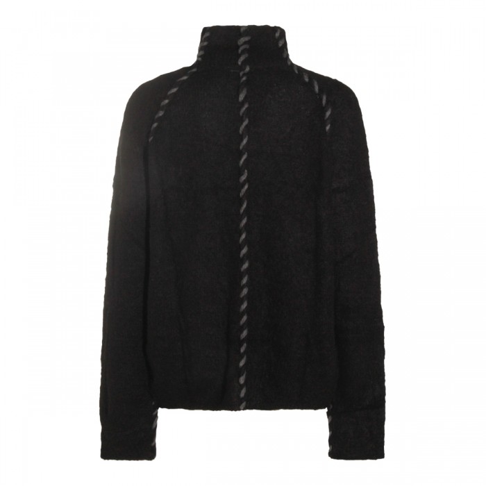 BLACK WOOL KNITWEAR 2