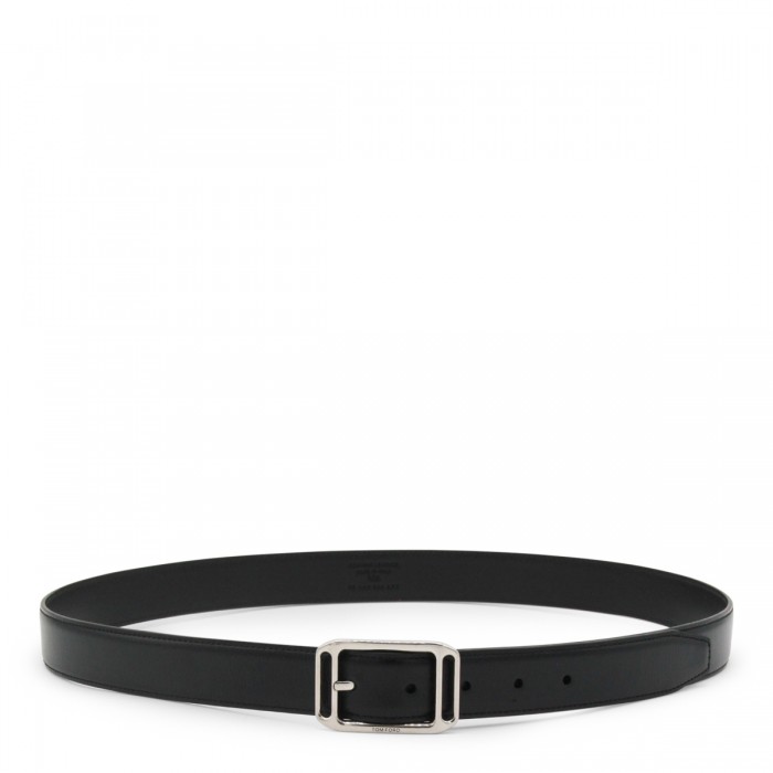 BLACK LEATHER BELT