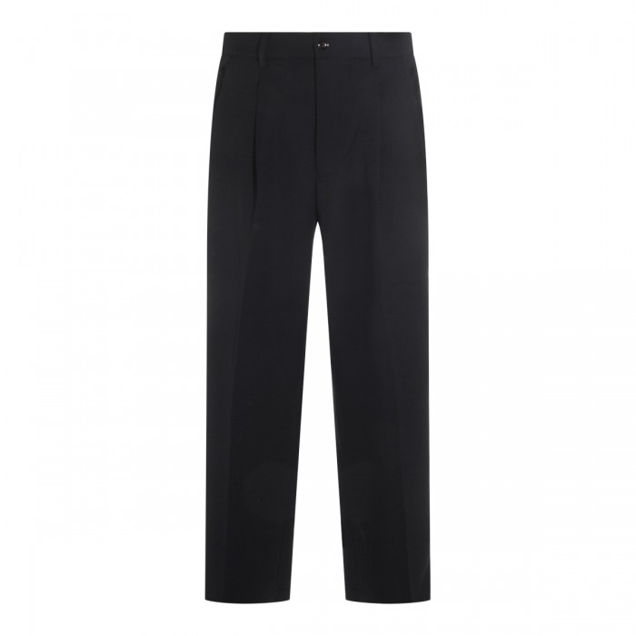 DARK NAVY WOOL PANTS