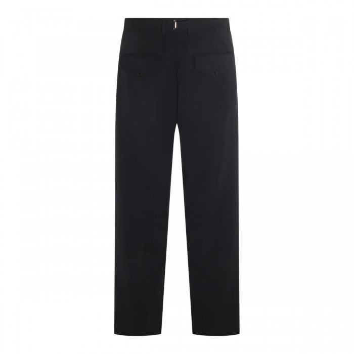 DARK NAVY WOOL PANTS 2