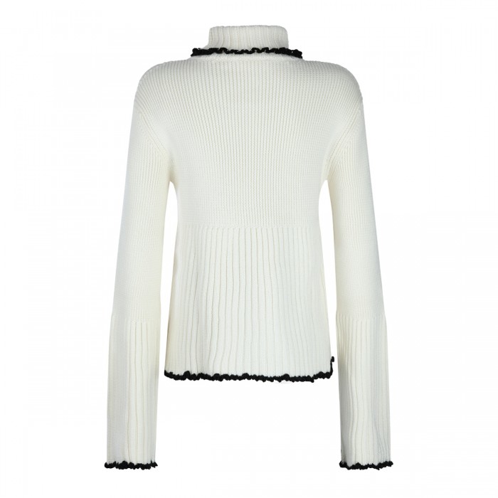WHITE WOOL KNITWEAR 2