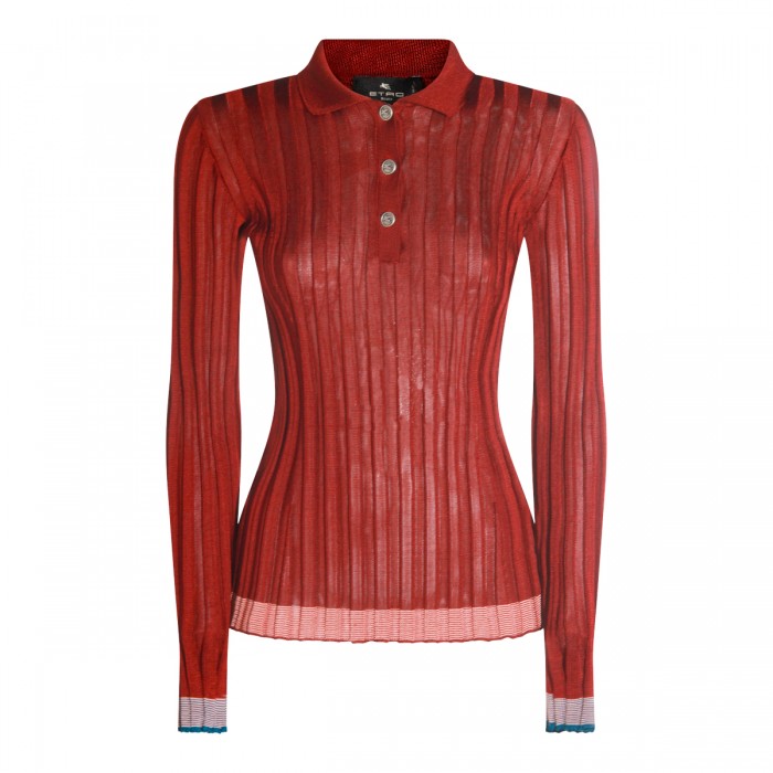 AUBERGINE VISCOSE POLO SHIRT