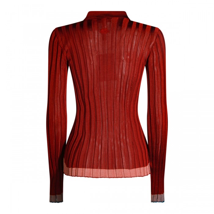 AUBERGINE VISCOSE POLO SHIRT 2