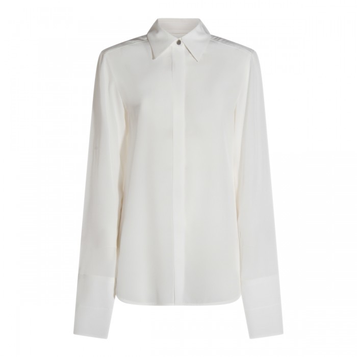 WHITE SILK SHIRT
