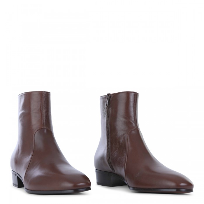 BARK LEATHER BEATLE BOOTS 2