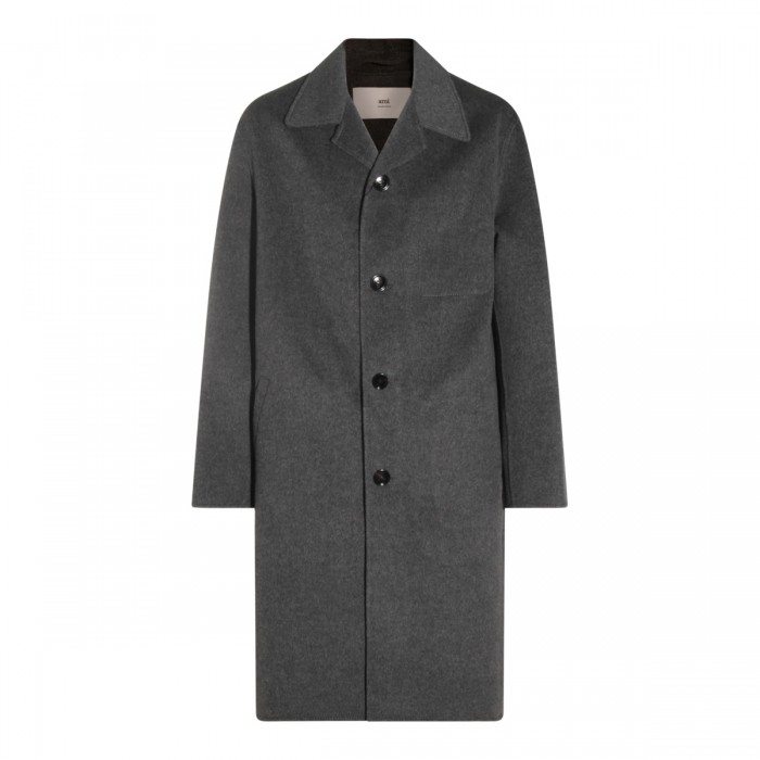 GREY WOOL COAT