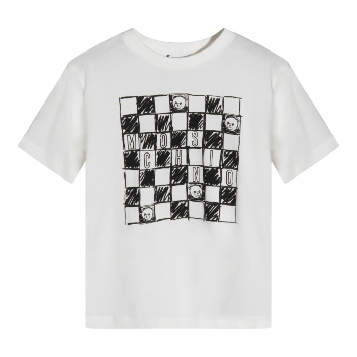 WHITE COTTON T-SHIRT