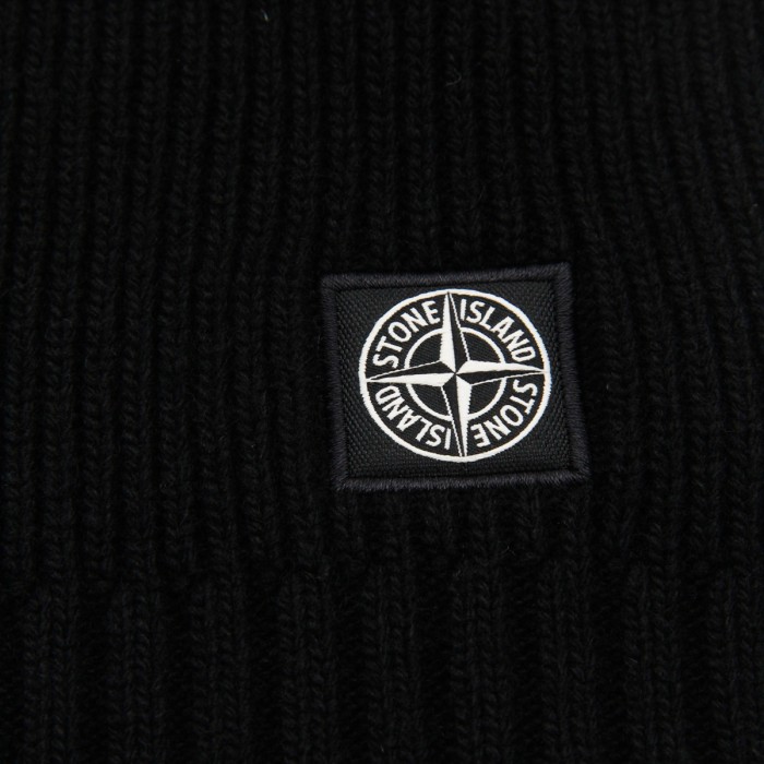 BLACK WOOL SCARF 2