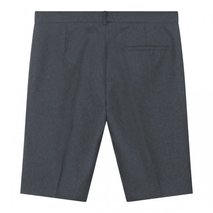 GREY WOOL SHORTS 2