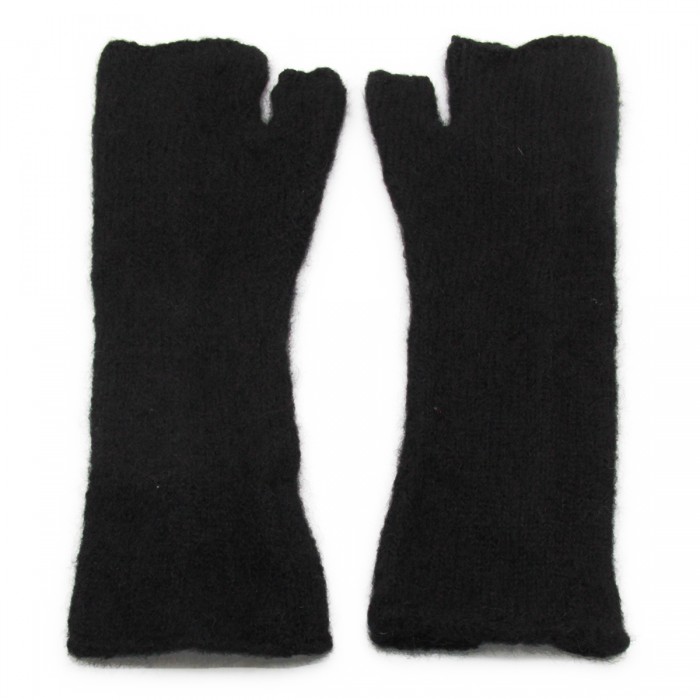 BLACK WOOL GLOVES 2