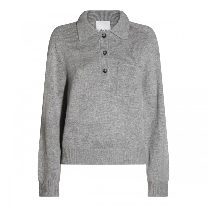GREY WOOL KNITWEAR