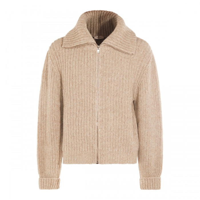 BEIGE WOOL KNITWEAR
