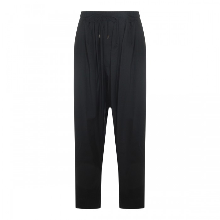 BLACK WOOL PANTS