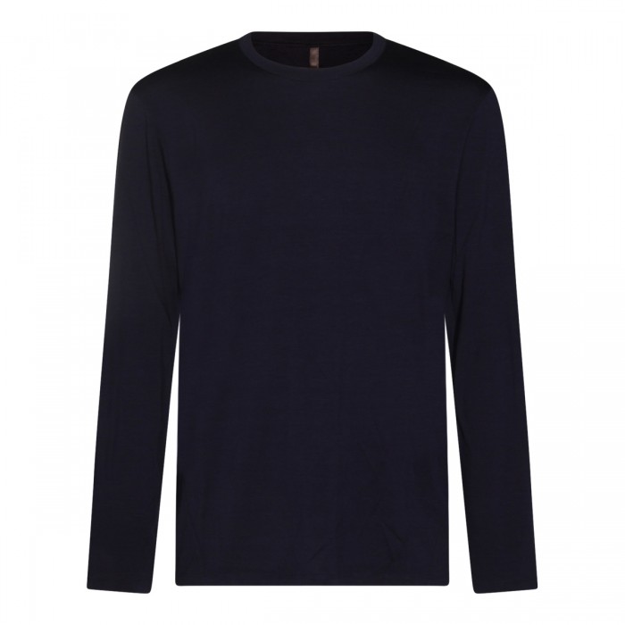 DARK BLUE WOOL T-SHIRT