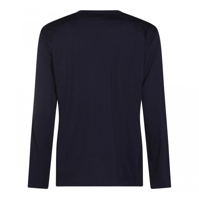 DARK BLUE WOOL T-SHIRT 2