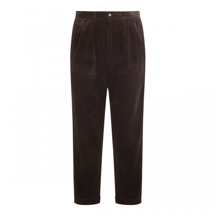 DARK BROWN COTTON PANTS