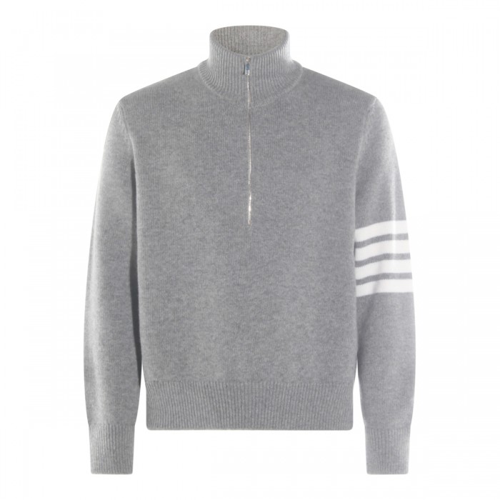 GREY WOOL KNITWEAR