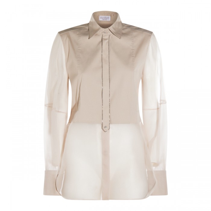 BEIGE COTTON SHIRT