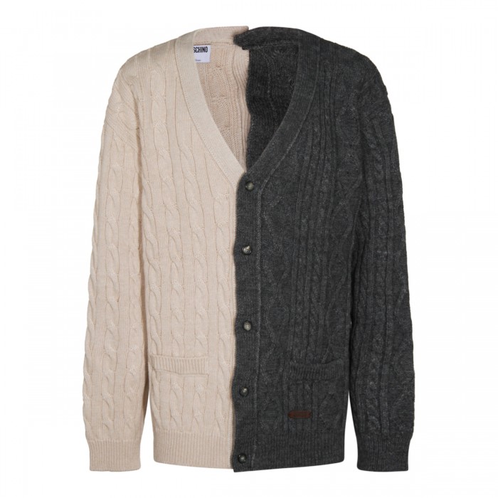 GREY AND BEIGE KNITWEAR
