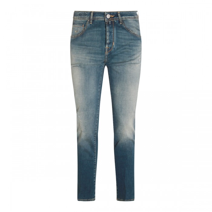 BLUE COTTON DENIM JEANS
