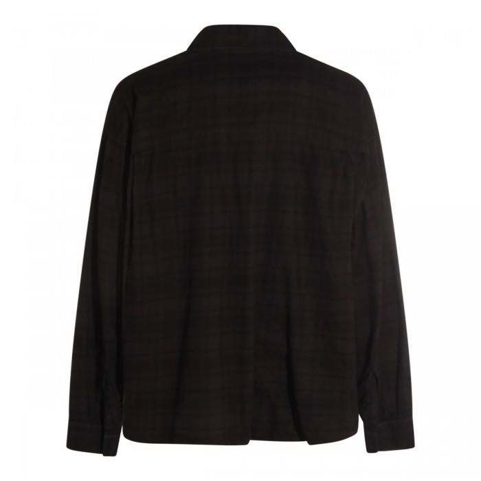 BLACK COTTON OVERDYED SHIRT 2