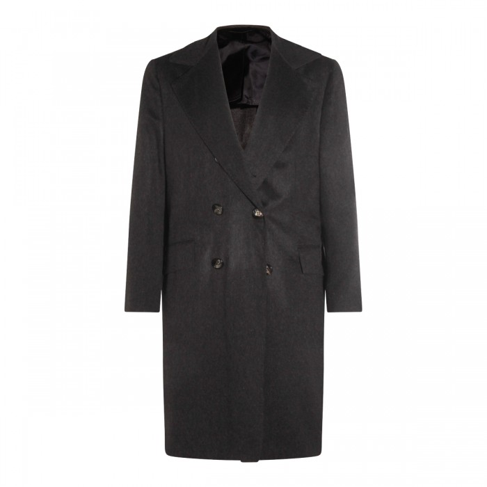 DARK GREY CASHMERE COAT