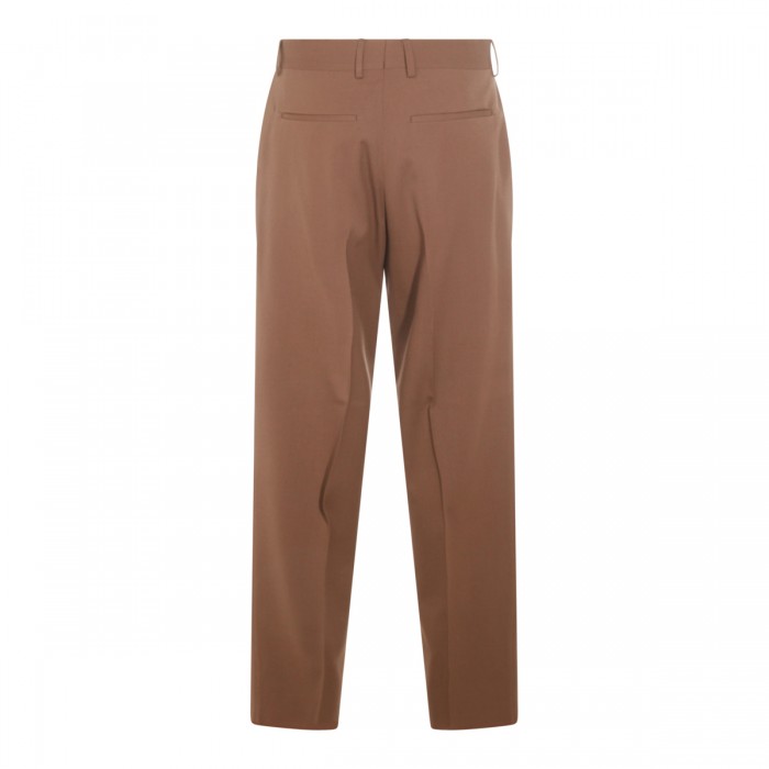 DARK BROWN COTTON PANTS 2