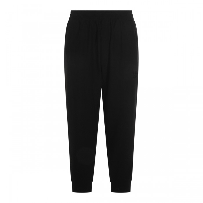 BLACK ELASTAN PANTS