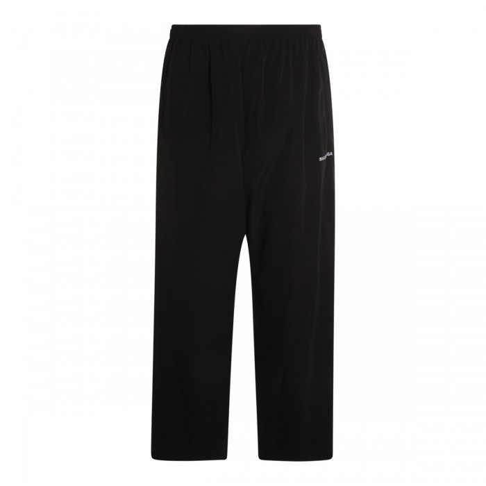 BLACK LOGO TRAINERS PANTS