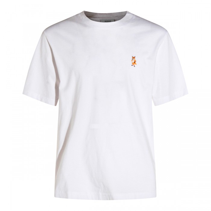 WHITE COTTON T-SHIRT