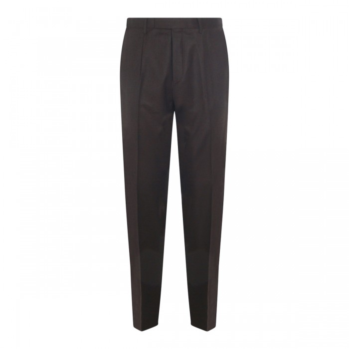 DARK GREY VIRGIN WOOL TROUSERS