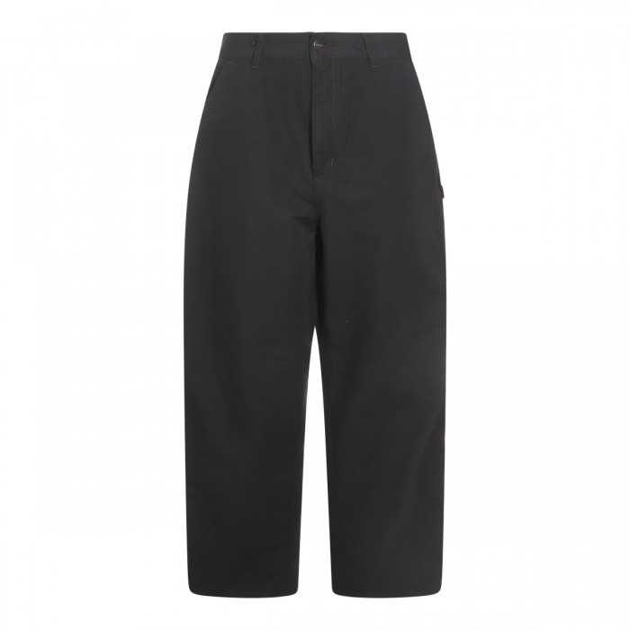 BLACK COTTON BRANDON PANTS