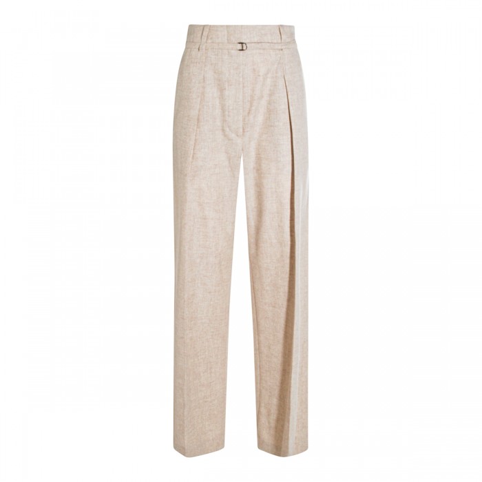 BEIGE WOOL PANTS