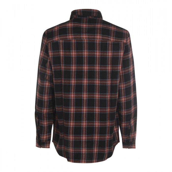 BLACK AND BROWN COTTON SHIRT 2