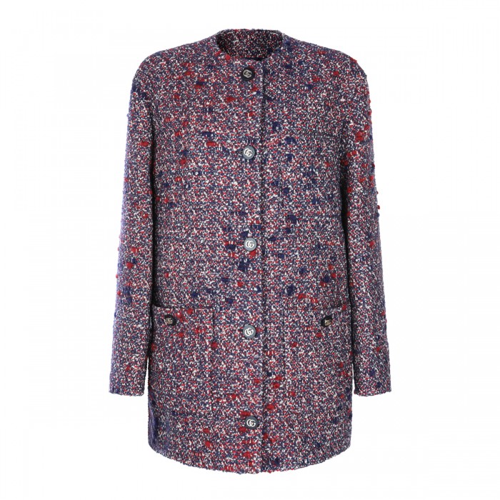 BLUE AND RED WOOL CASUAL...