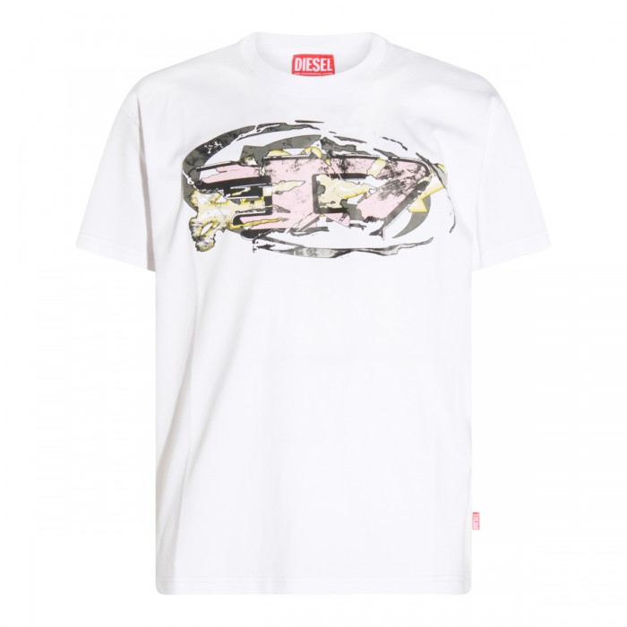WHITE COTTON T-SHIRT