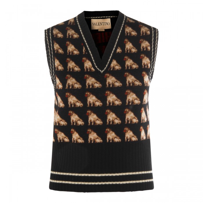 BLACK AND BROWN KNITWEAR