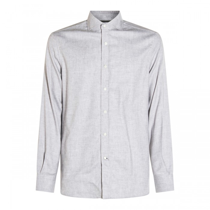 LIGHT GREY COTTON SHIRT