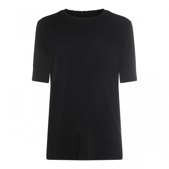 BLACK COTTON T-SHIRT