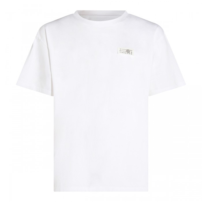 WHITE COTTON T-SHIRT