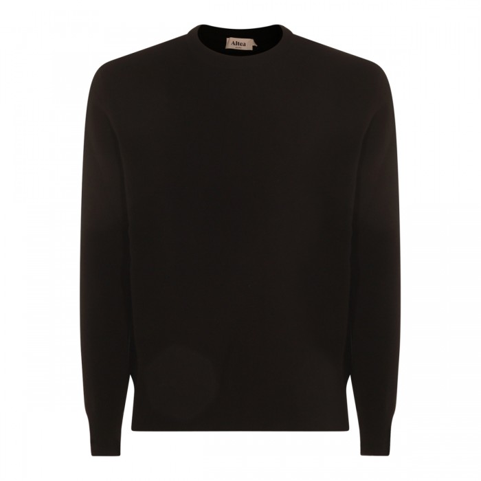 BLACK WOOL KNITWEAR