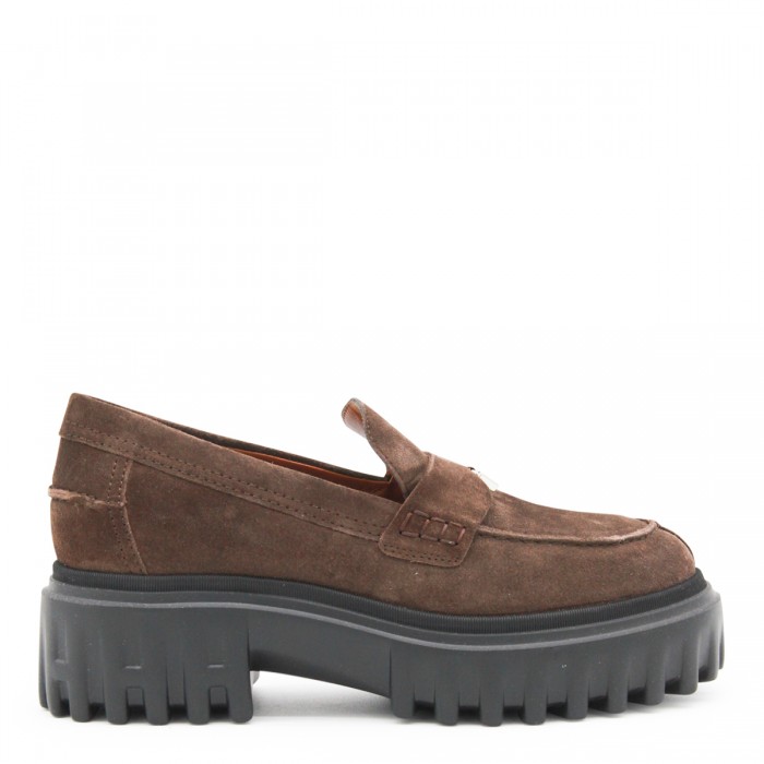 BROWN LEATHER LOAFERS