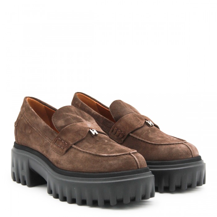BROWN LEATHER LOAFERS 2