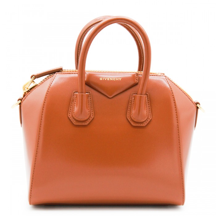 CARAMEL LEATHER ANTIGONA...
