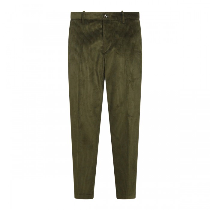 DARK GREEN COTTON PANTS
