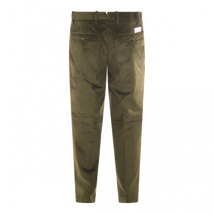 DARK GREEN COTTON PANTS 2