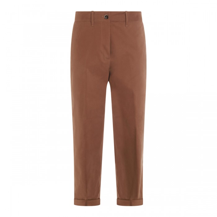 BROWN COTTON PANTS