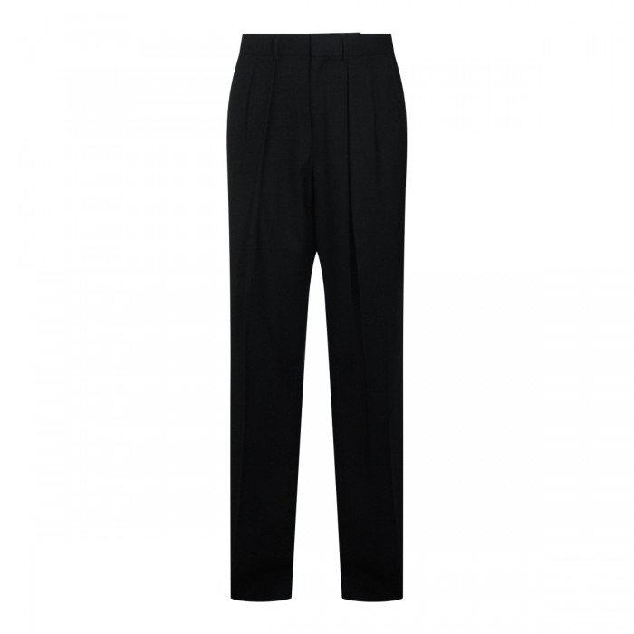 BLACK WOOL PANTS