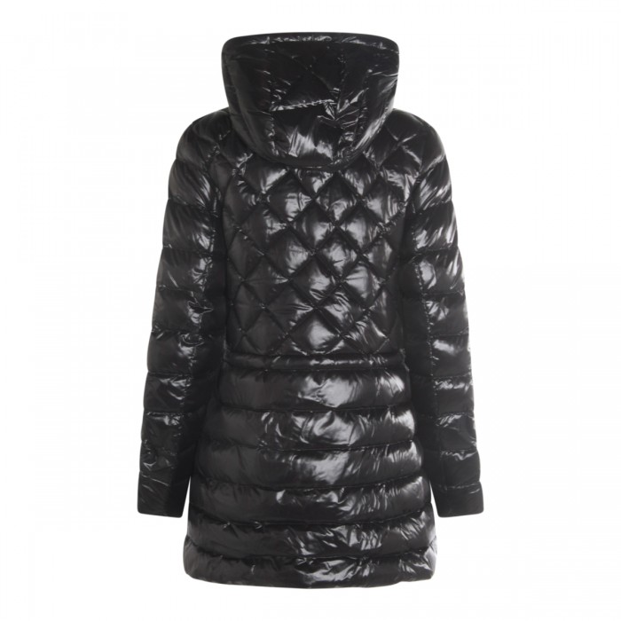 BLACK NYLON DOWN JACKET 2