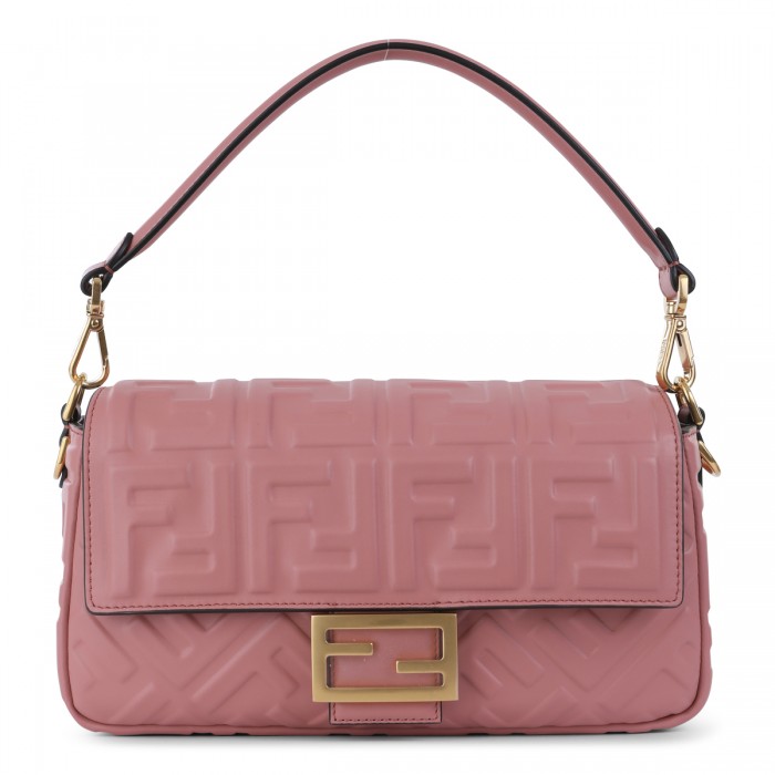 PINK LEATHER BAGUETTE...